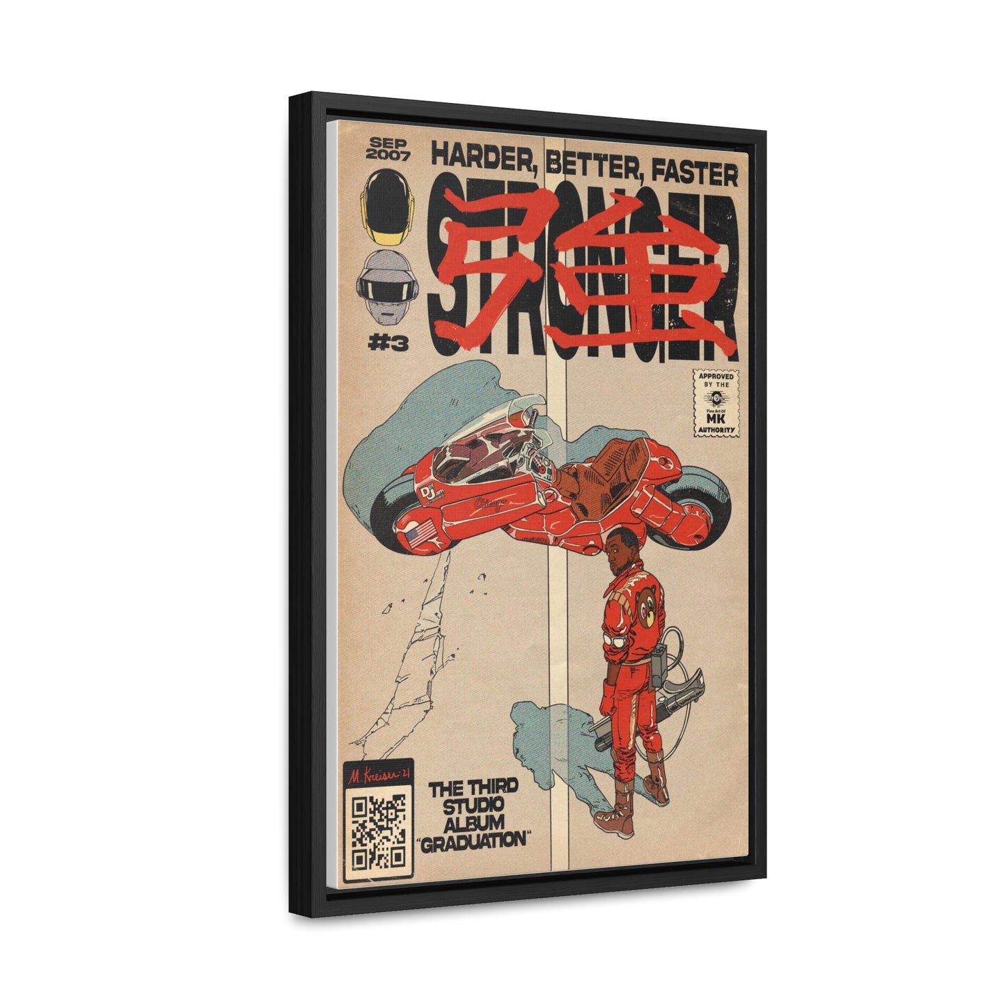Kanye West - Stronger - Gallery Canvas Wraps, Vertical Frame