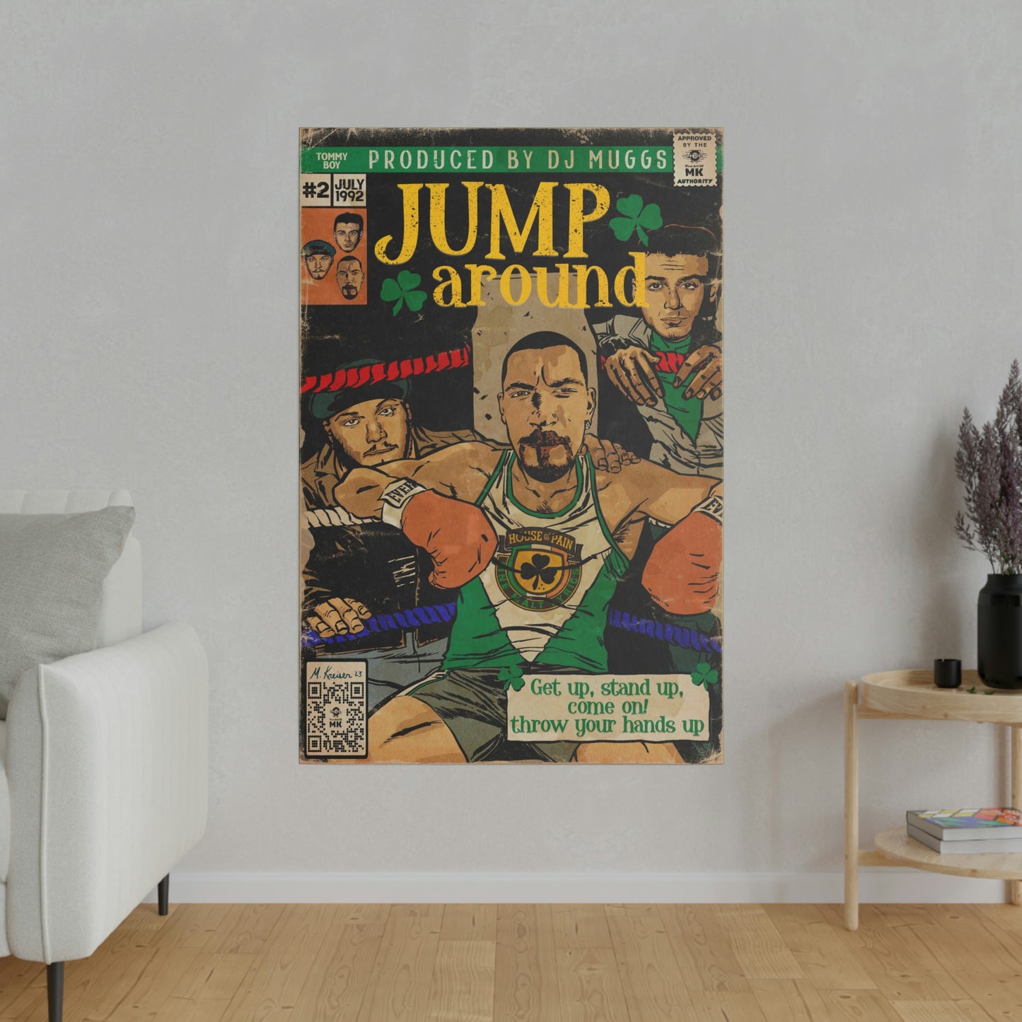 House of Pain - Jump Around - Matte Canvas, Stretched, 0.75"