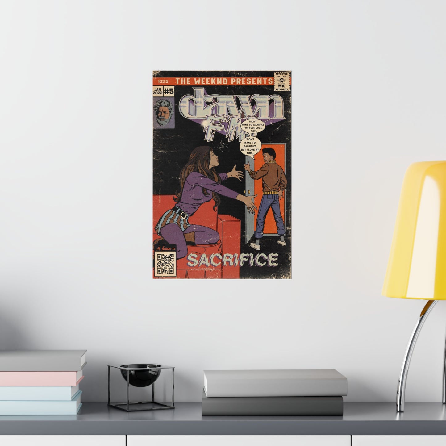 The Weekend- Sacrifice- Dawn FM - Vertical Matte Poster