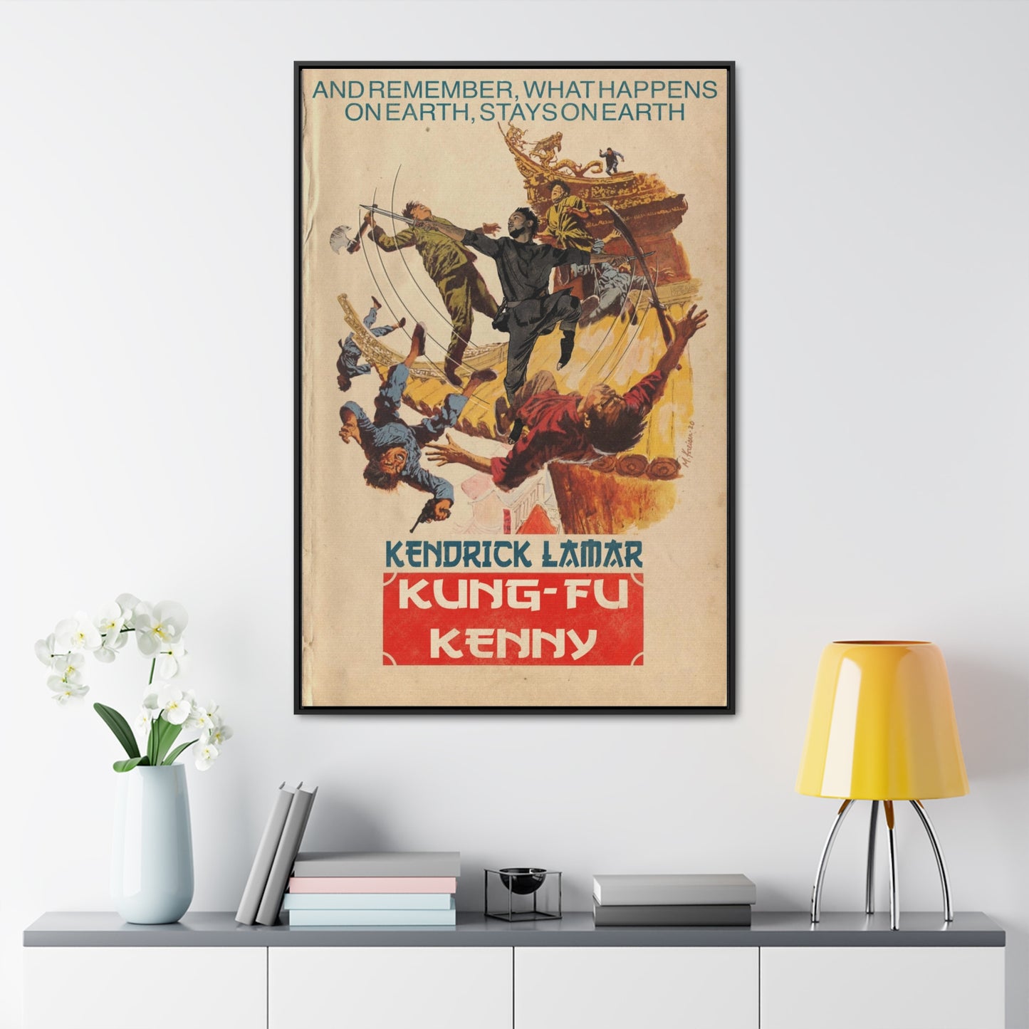Kendrick Lamar - Kung Fu Kenny - Gallery Canvas Wraps, Vertical Frame