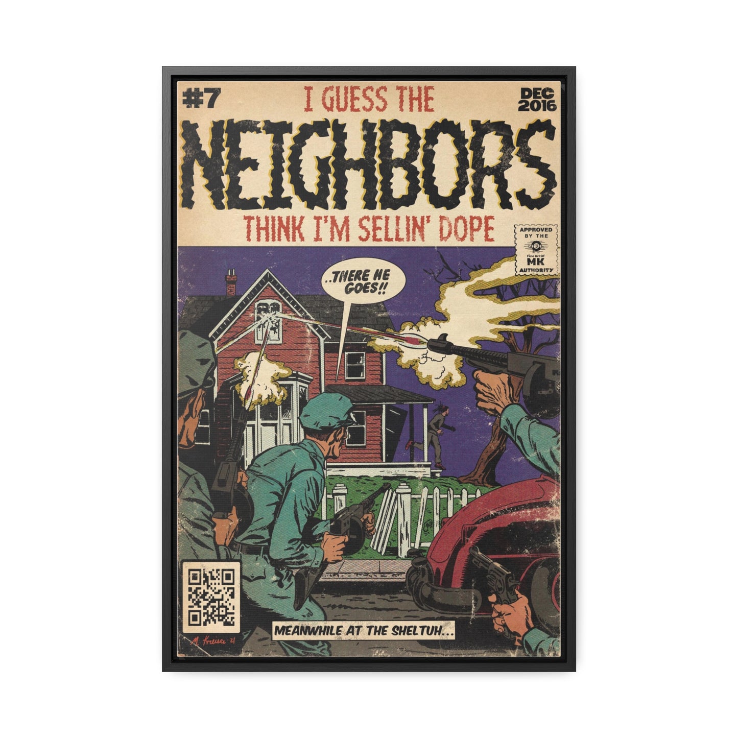 J.Cole - Neighbors - Gallery Canvas Wraps, Vertical Frame