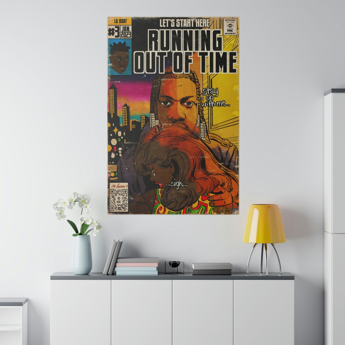 Lil Yachty - Running Out Of Time - Matte Canvas, Stretched, 0.75"