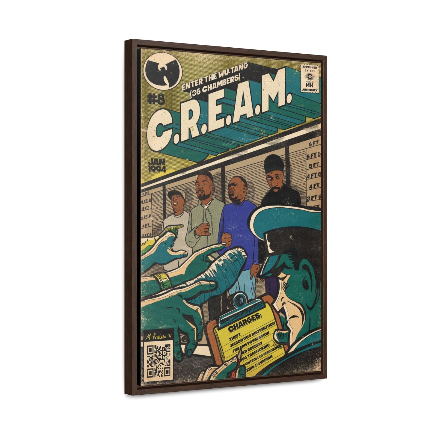 C.R.E.A.M - Gallery Canvas Wraps, Vertical Frame