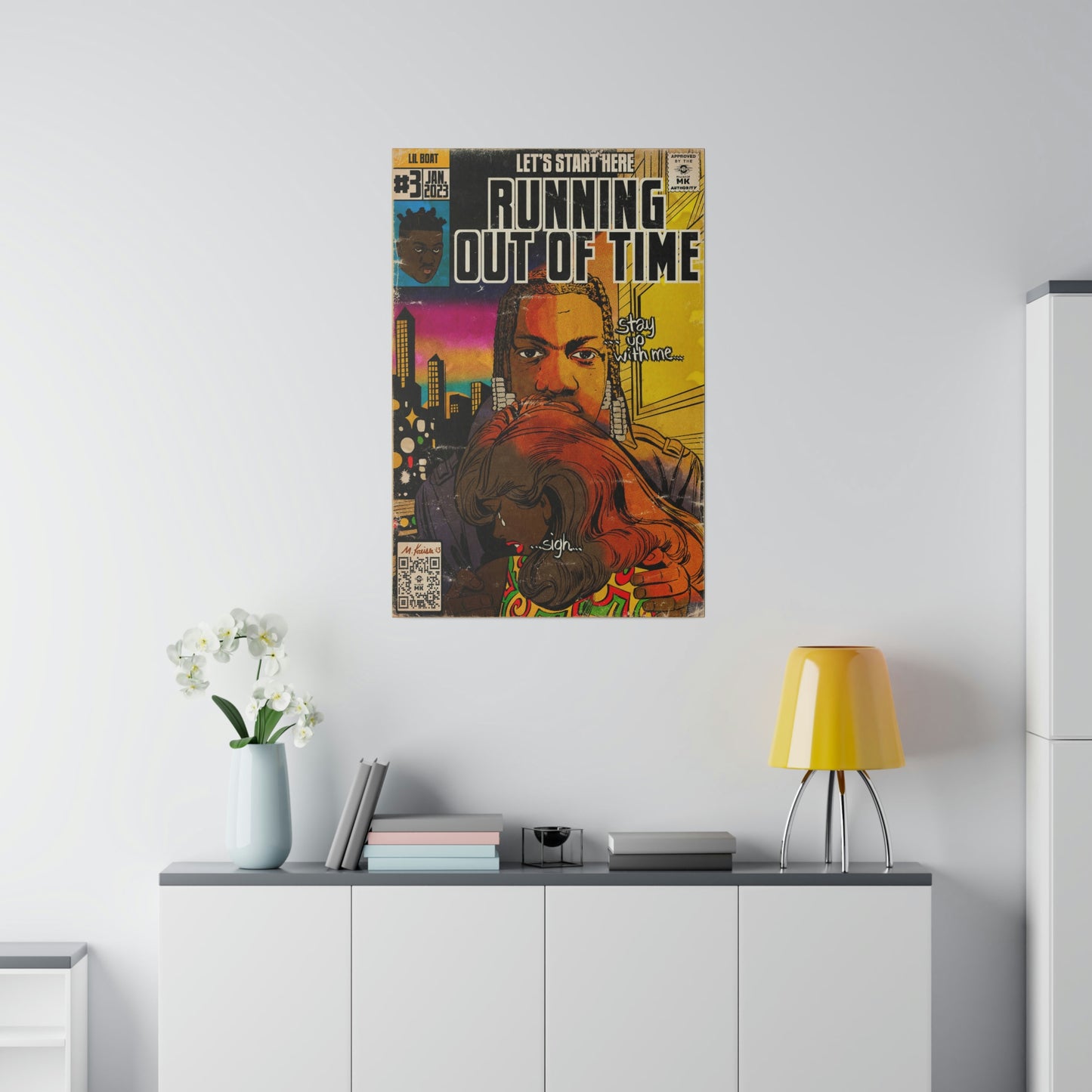 Lil Yachty - Running Out Of Time - Matte Canvas, Stretched, 0.75"