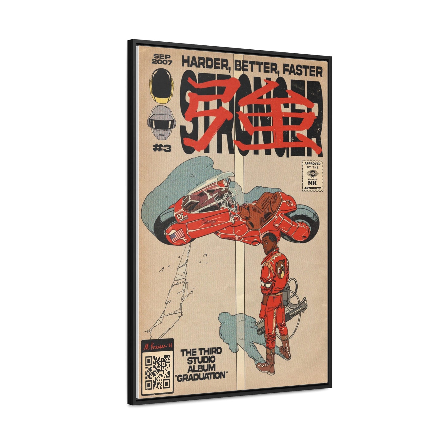 Kanye West - Stronger - Gallery Canvas Wraps, Vertical Frame