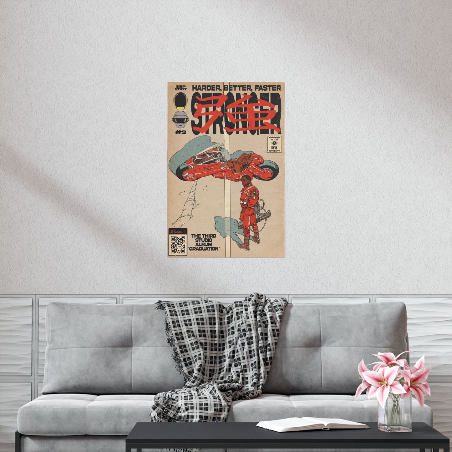 Kanye West- Stronger - Akira - Vertical Matte Poster