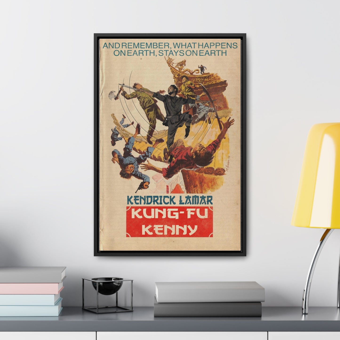 Kendrick Lamar - Kung Fu Kenny - Gallery Canvas Wraps, Vertical Frame