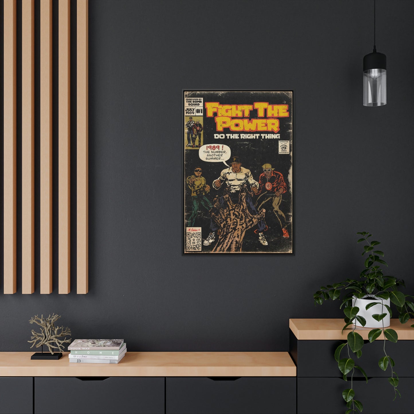 Public Enemy - Fight The Power - Gallery Canvas Wraps, Vertical Frame