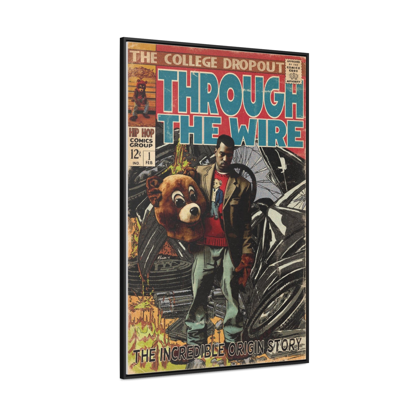 Kanye West - Through the Wire - Gallery Canvas Wraps, Vertical Frame