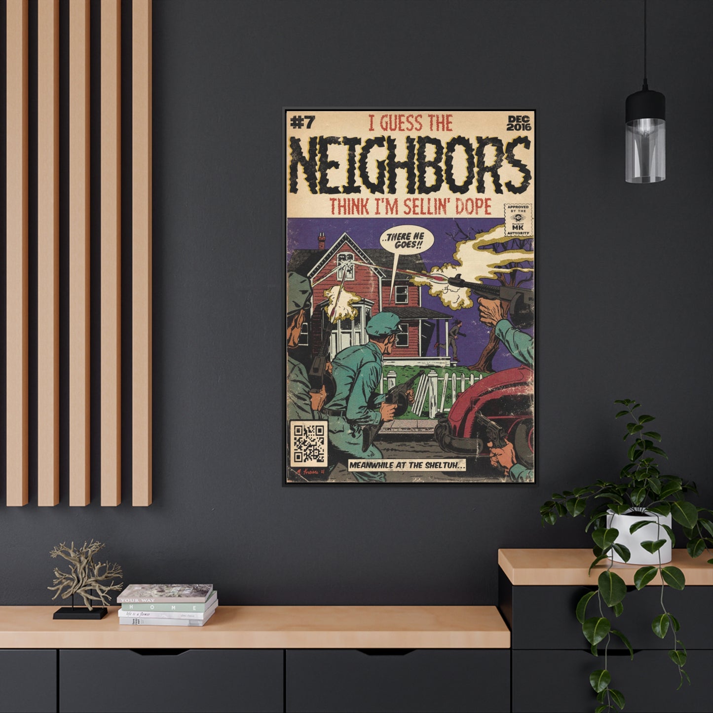 J.Cole - Neighbors - Gallery Canvas Wraps, Vertical Frame