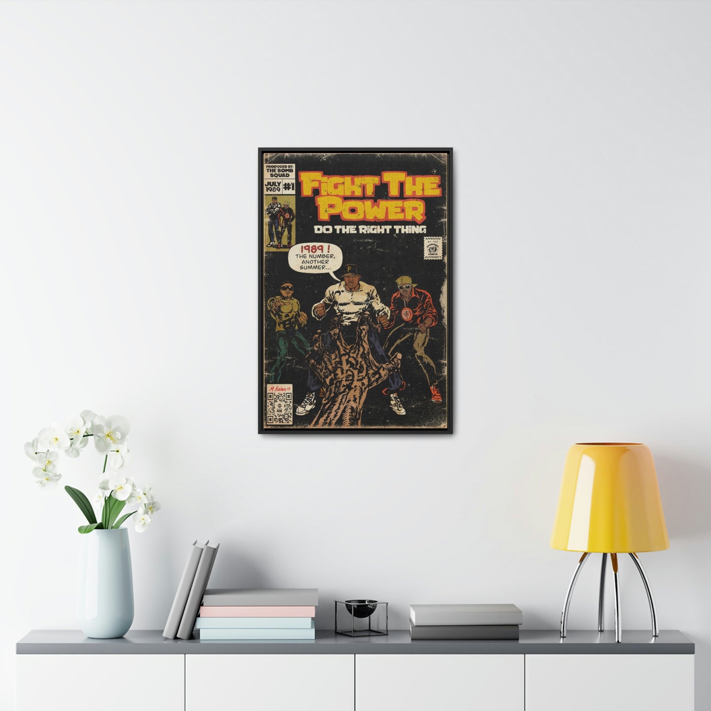 Public Enemy - Fight The Power - Gallery Canvas Wraps, Vertical Frame