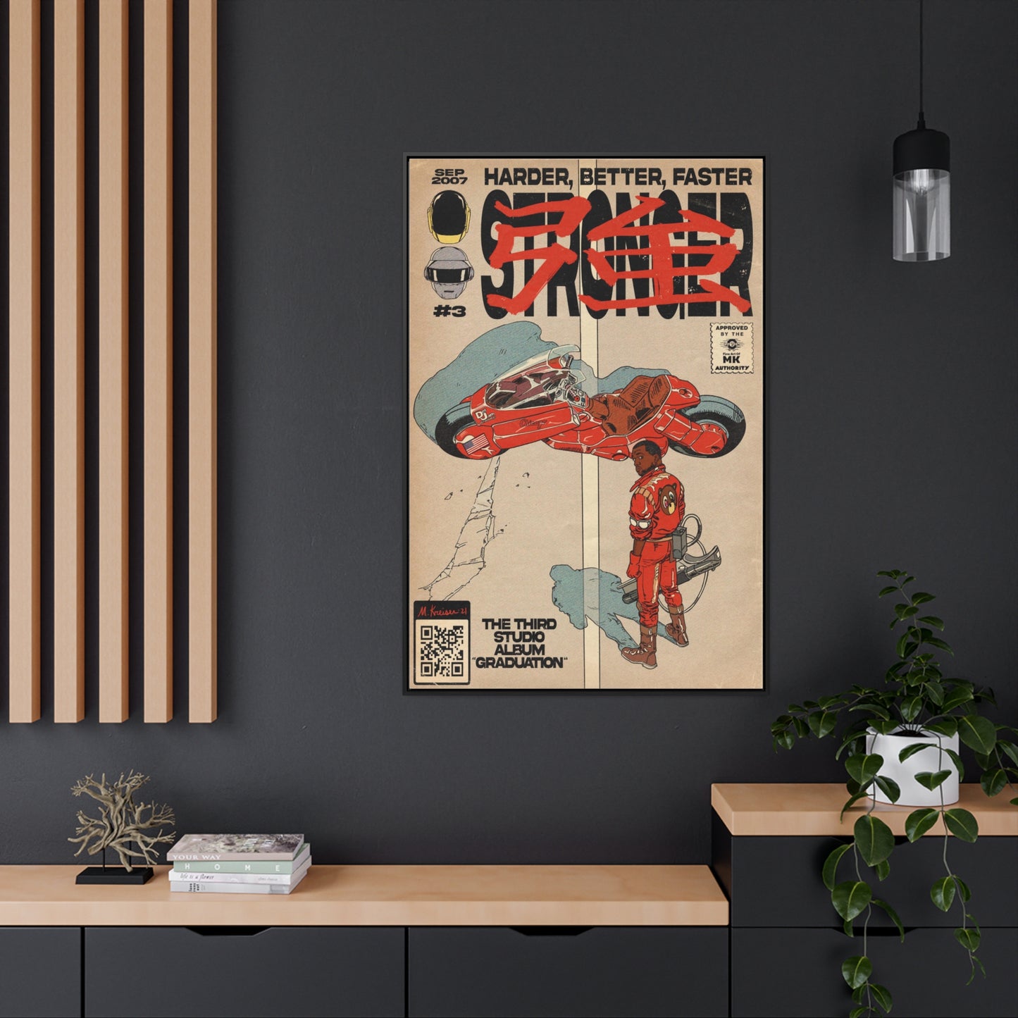 Kanye West - Stronger - Gallery Canvas Wraps, Vertical Frame