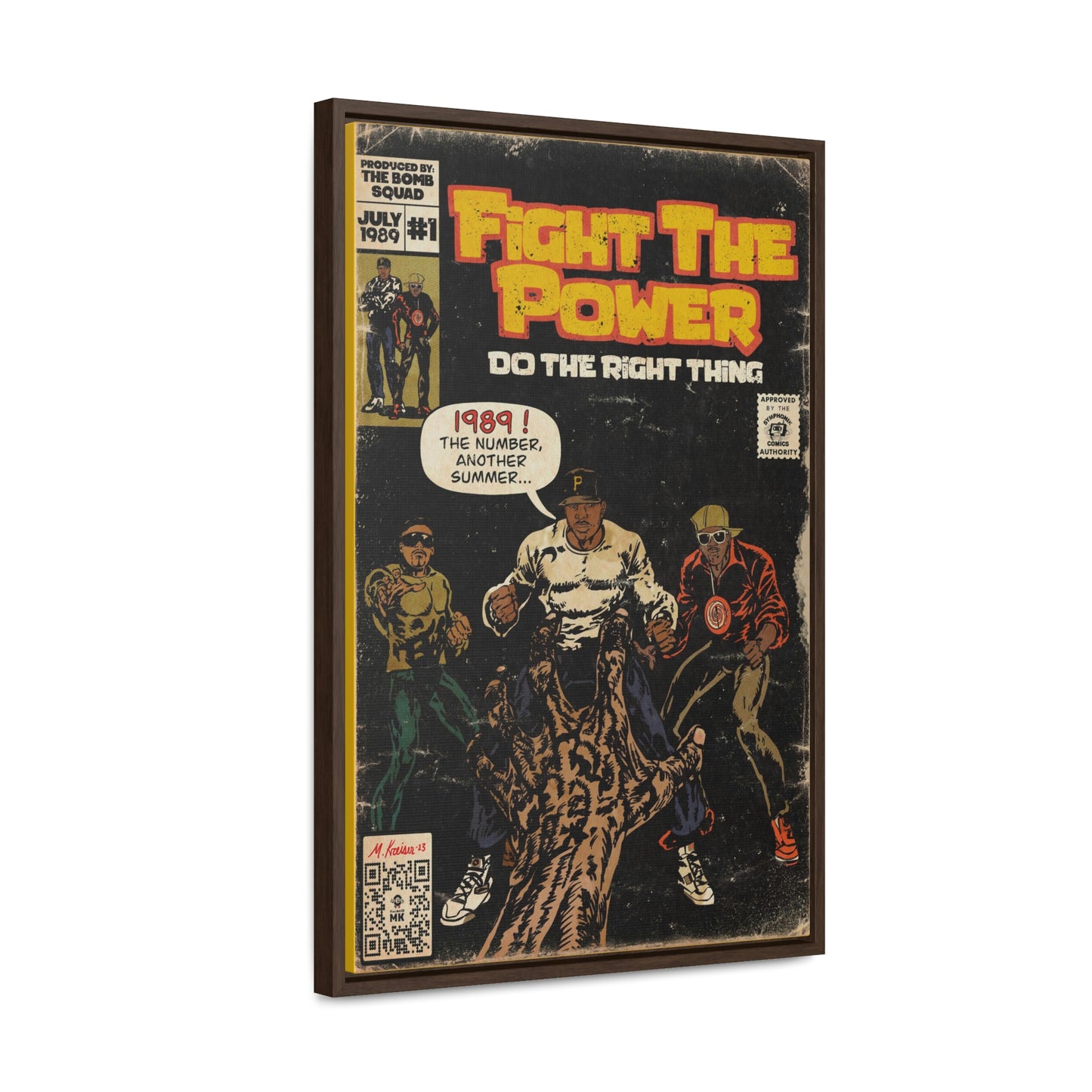 Public Enemy - Fight The Power - Gallery Canvas Wraps, Vertical Frame