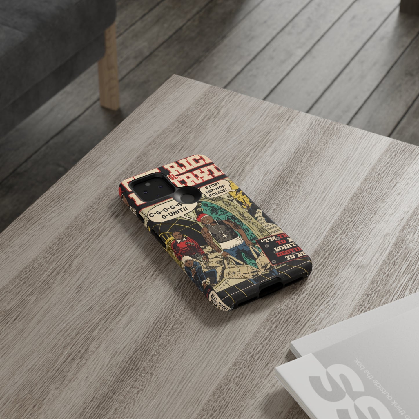Get Rich Or Die Tryin - Comic Art Tough Phone Cases