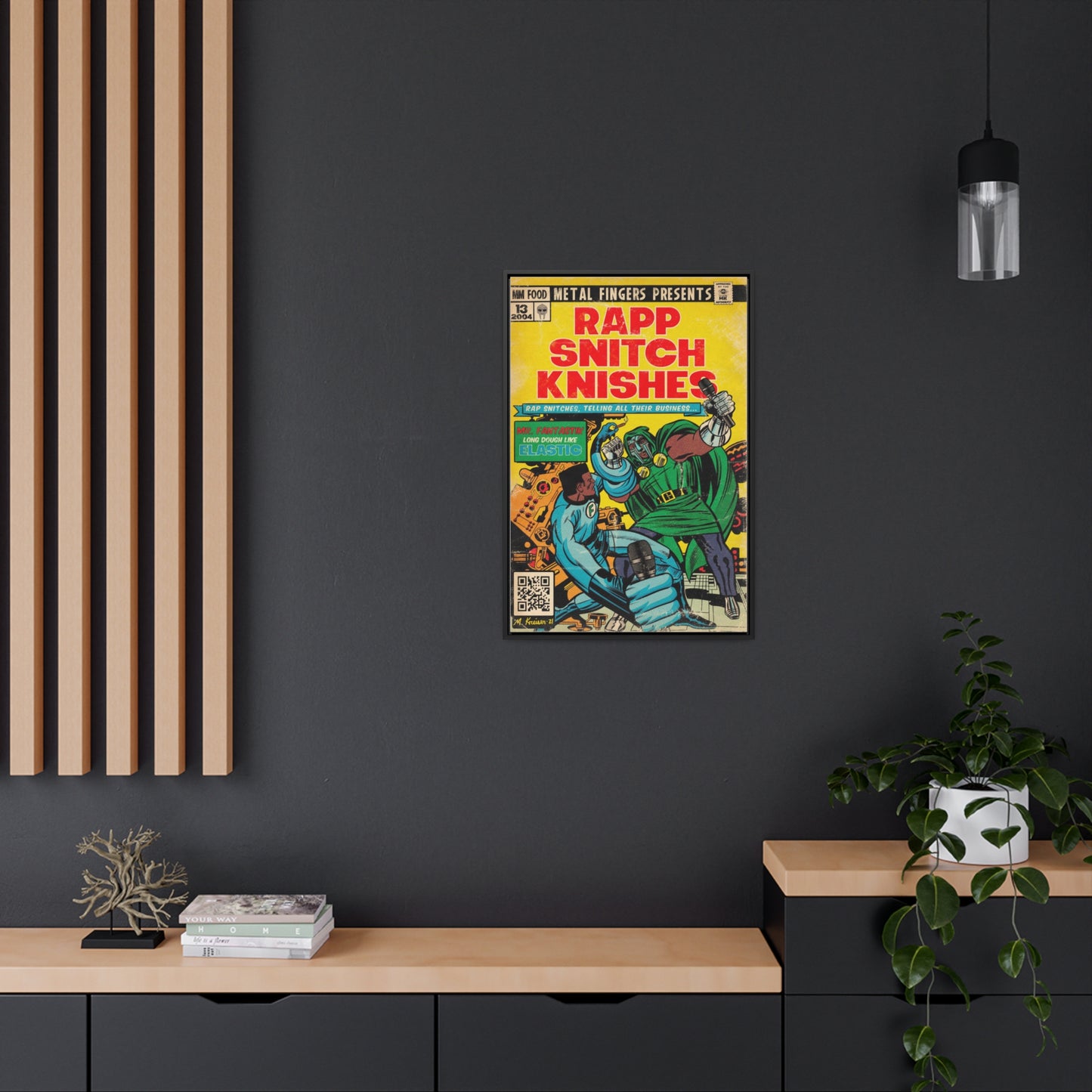 MF DOOM - Rapp Snitch Knishes - Gallery Canvas Wraps, Vertical Frame