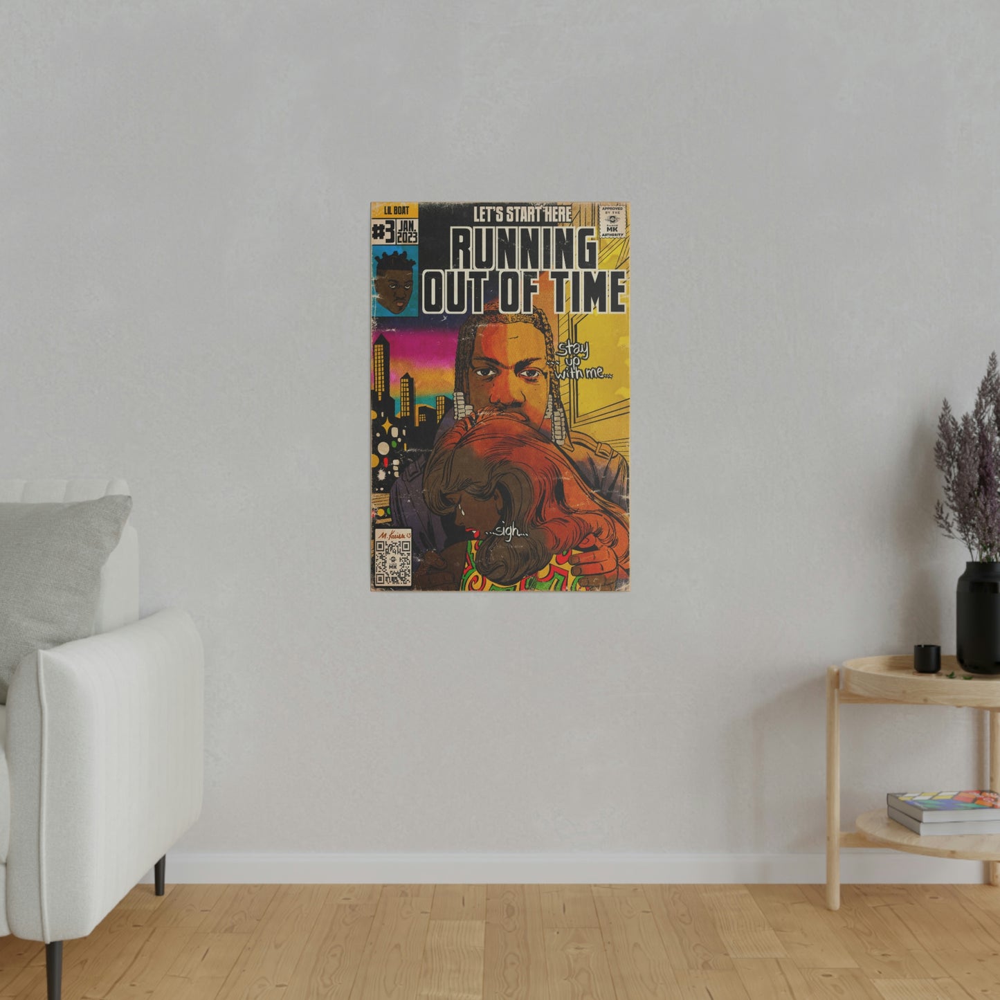 Lil Yachty - Running Out Of Time - Matte Canvas, Stretched, 0.75"