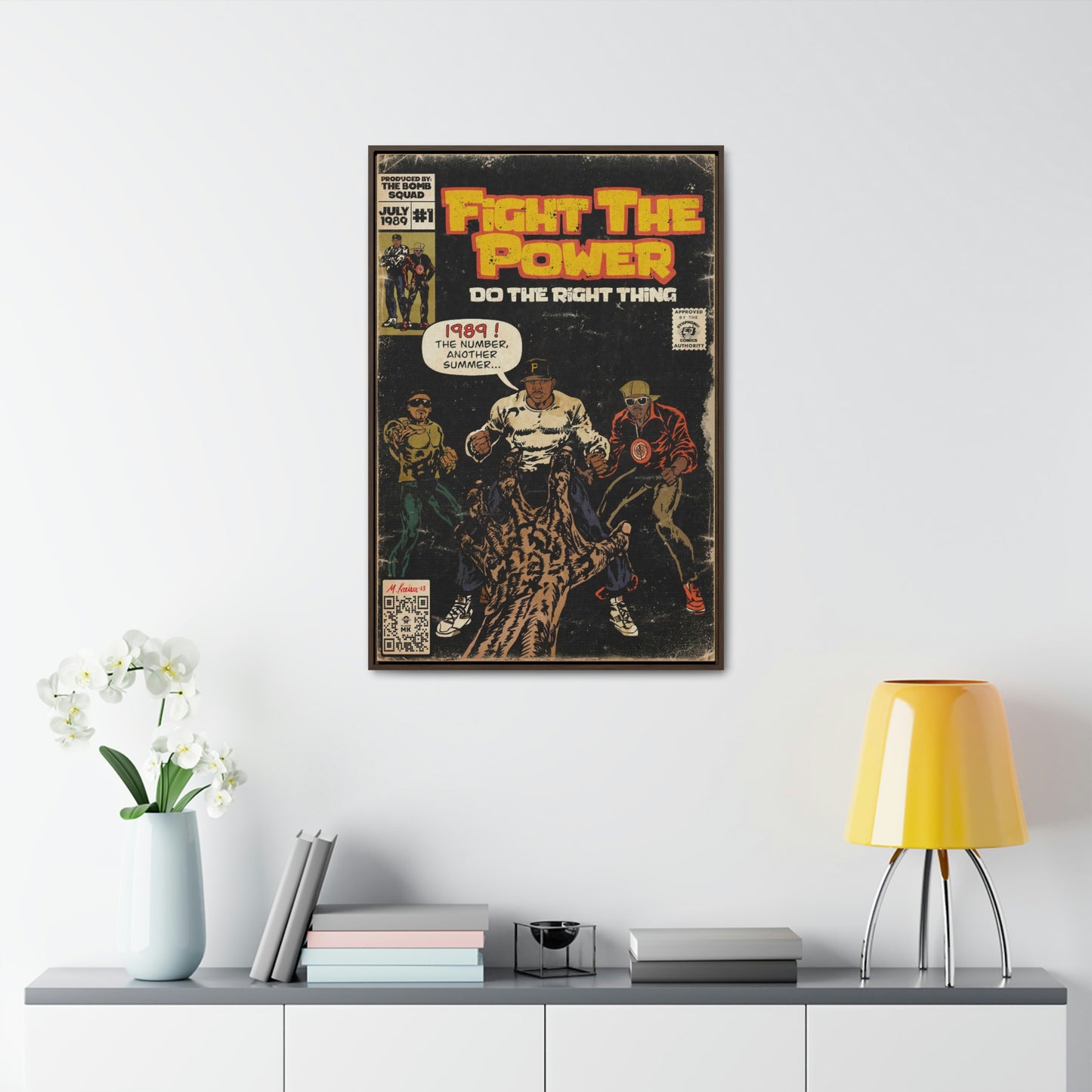 Public Enemy - Fight The Power - Gallery Canvas Wraps, Vertical Frame