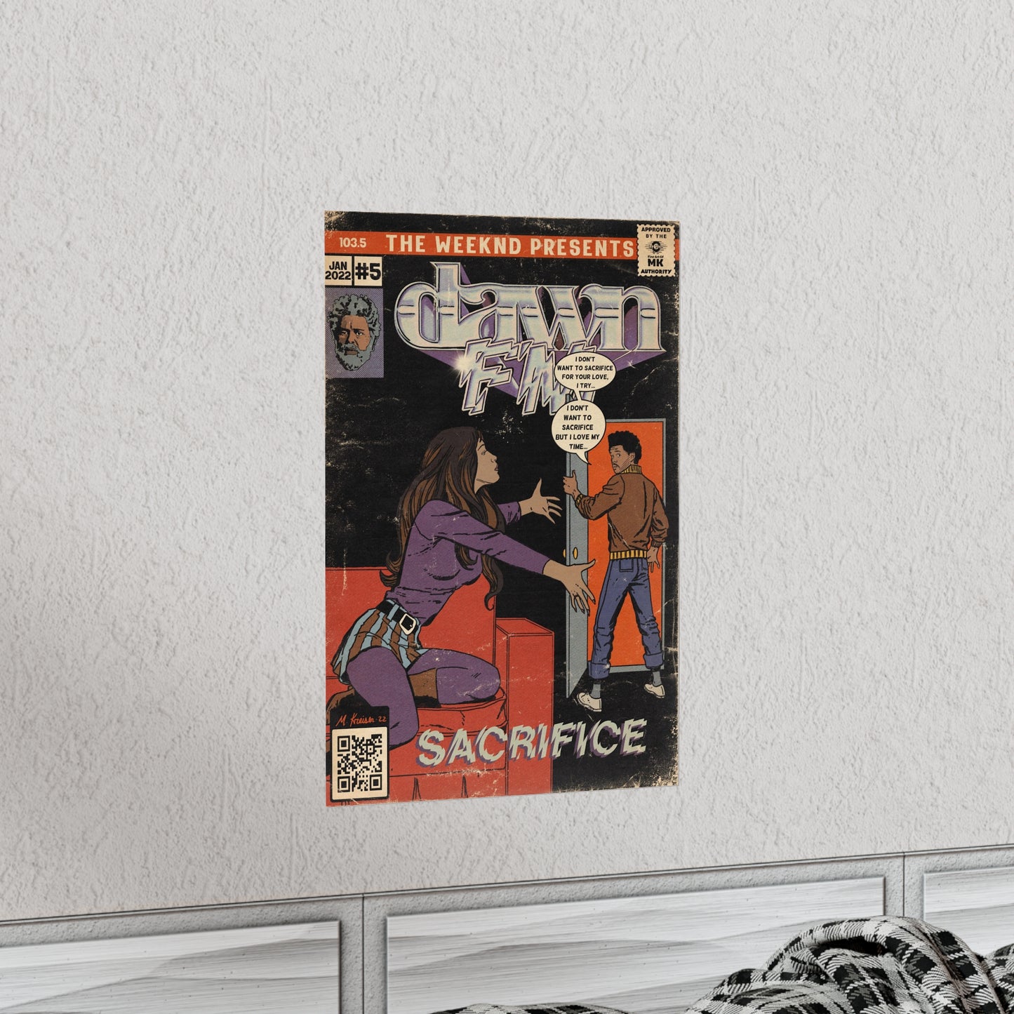 The Weekend- Sacrifice- Dawn FM - Vertical Matte Poster
