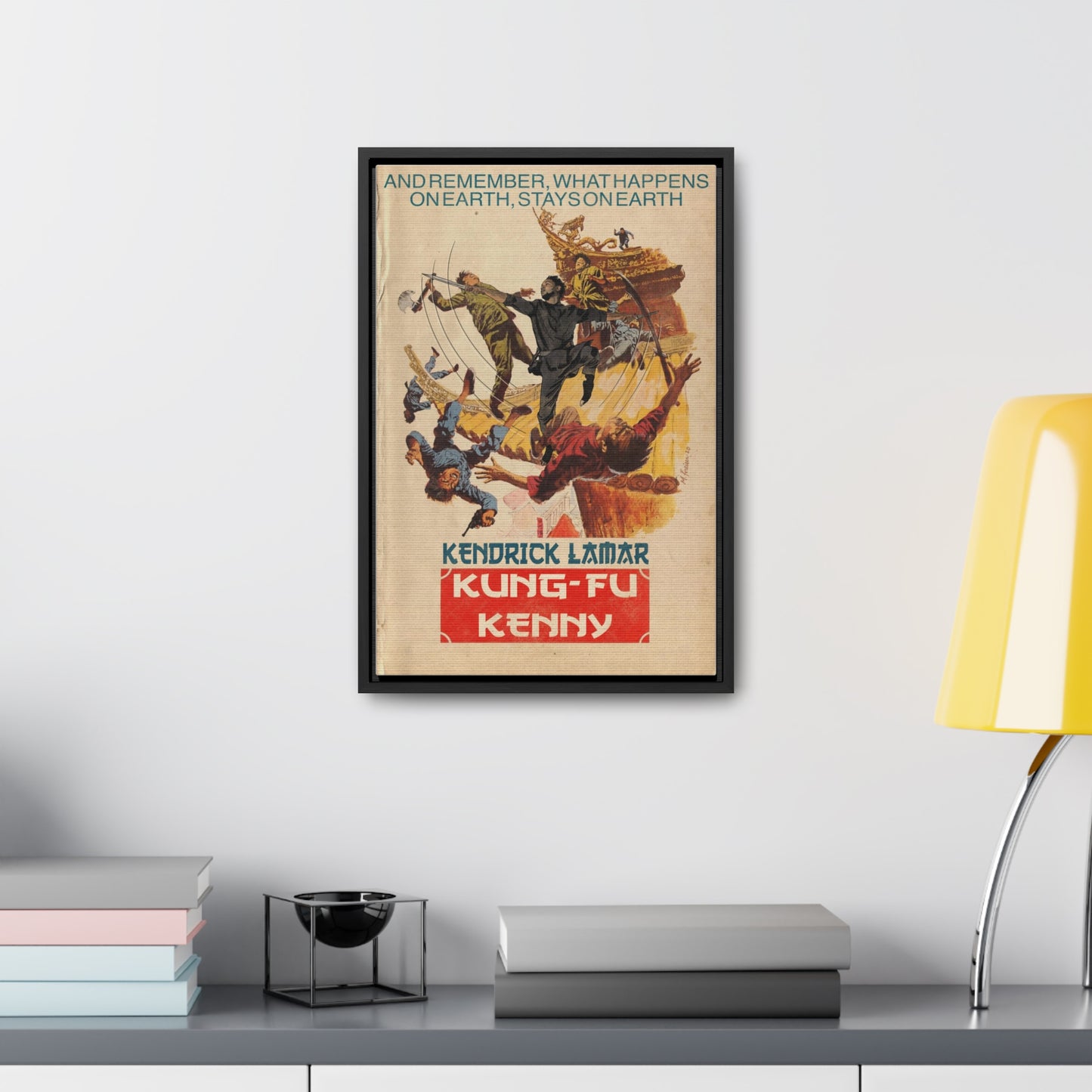 Kendrick Lamar - Kung Fu Kenny - Gallery Canvas Wraps, Vertical Frame