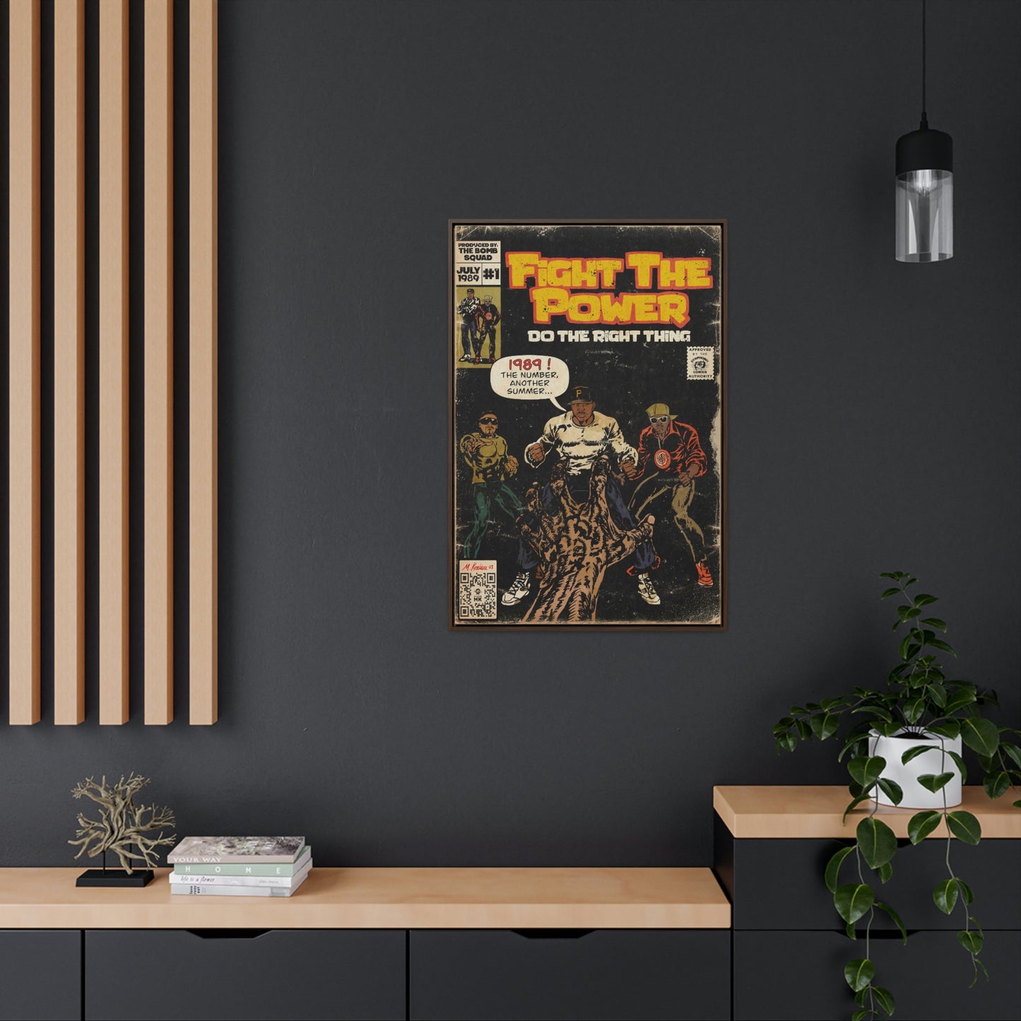 Public Enemy - Fight The Power - Gallery Canvas Wraps, Vertical Frame