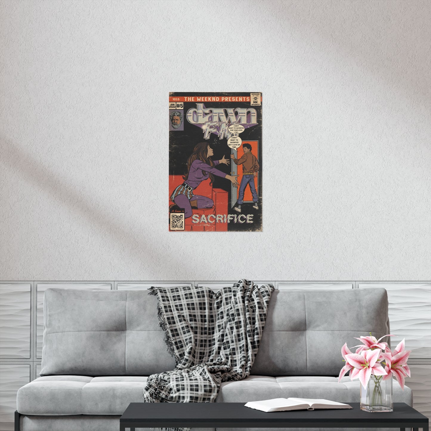 The Weekend- Sacrifice- Dawn FM - Vertical Matte Poster