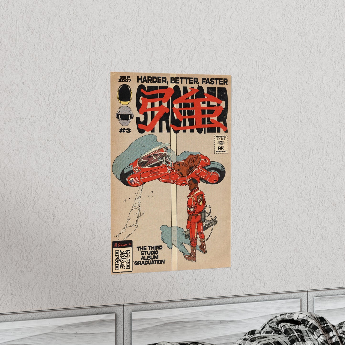 Kanye West- Stronger - Akira - Vertical Matte Poster