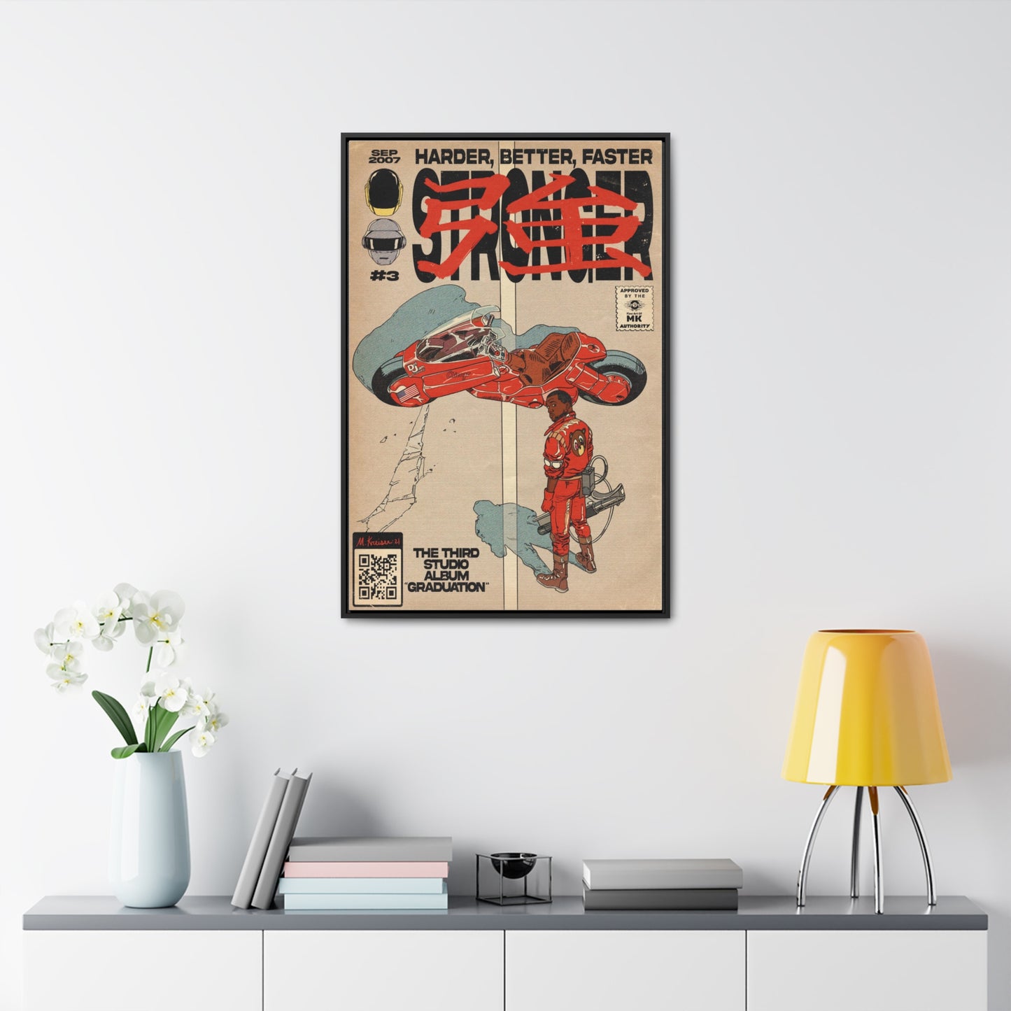 Kanye West - Stronger - Gallery Canvas Wraps, Vertical Frame