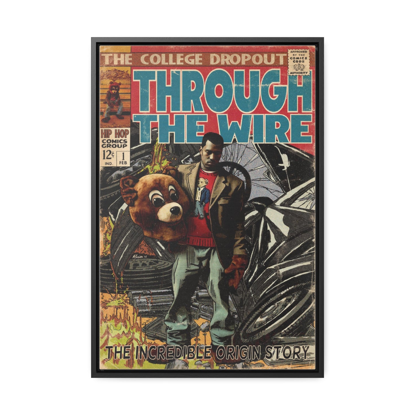 Kanye West - Through the Wire - Gallery Canvas Wraps, Vertical Frame