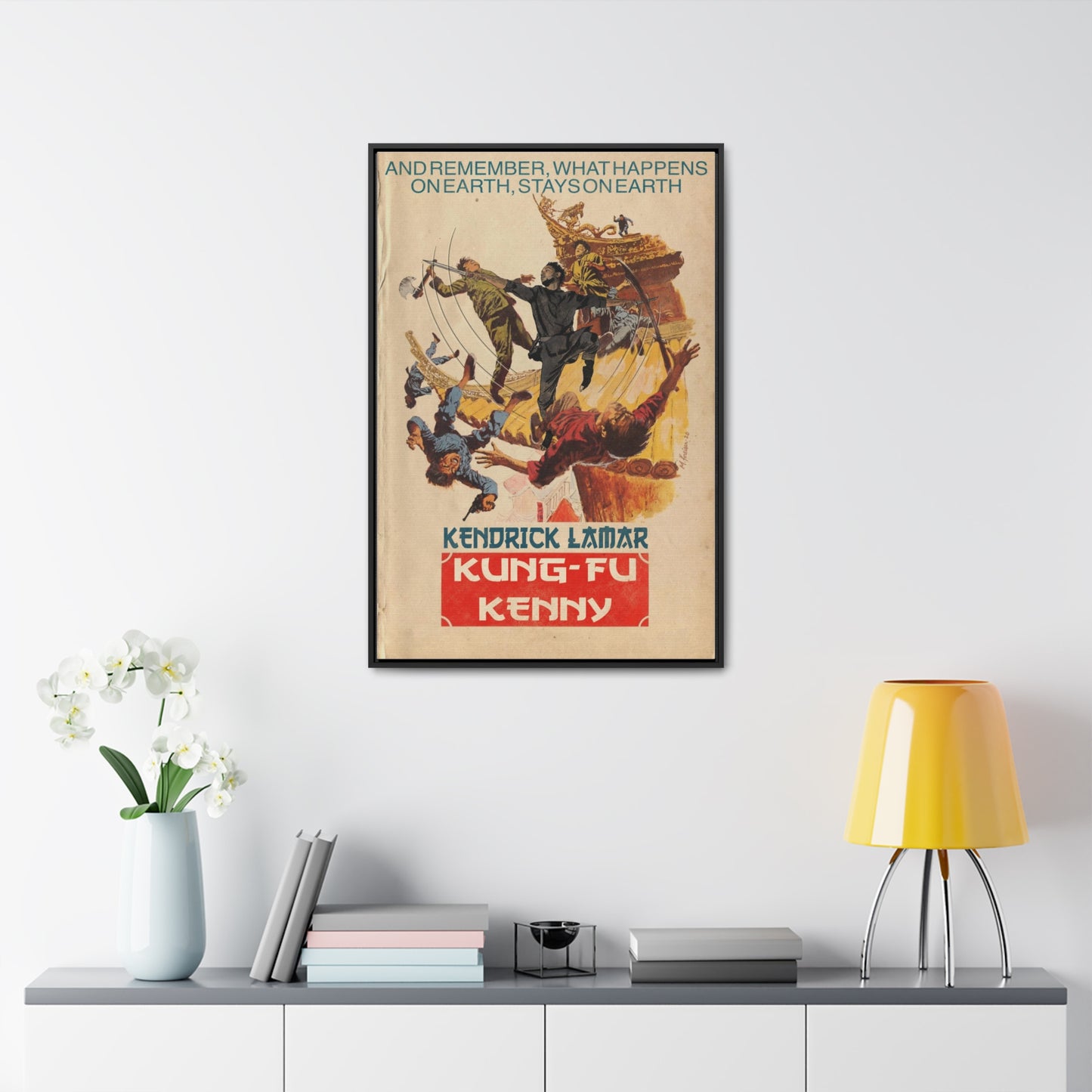 Kendrick Lamar - Kung Fu Kenny - Gallery Canvas Wraps, Vertical Frame
