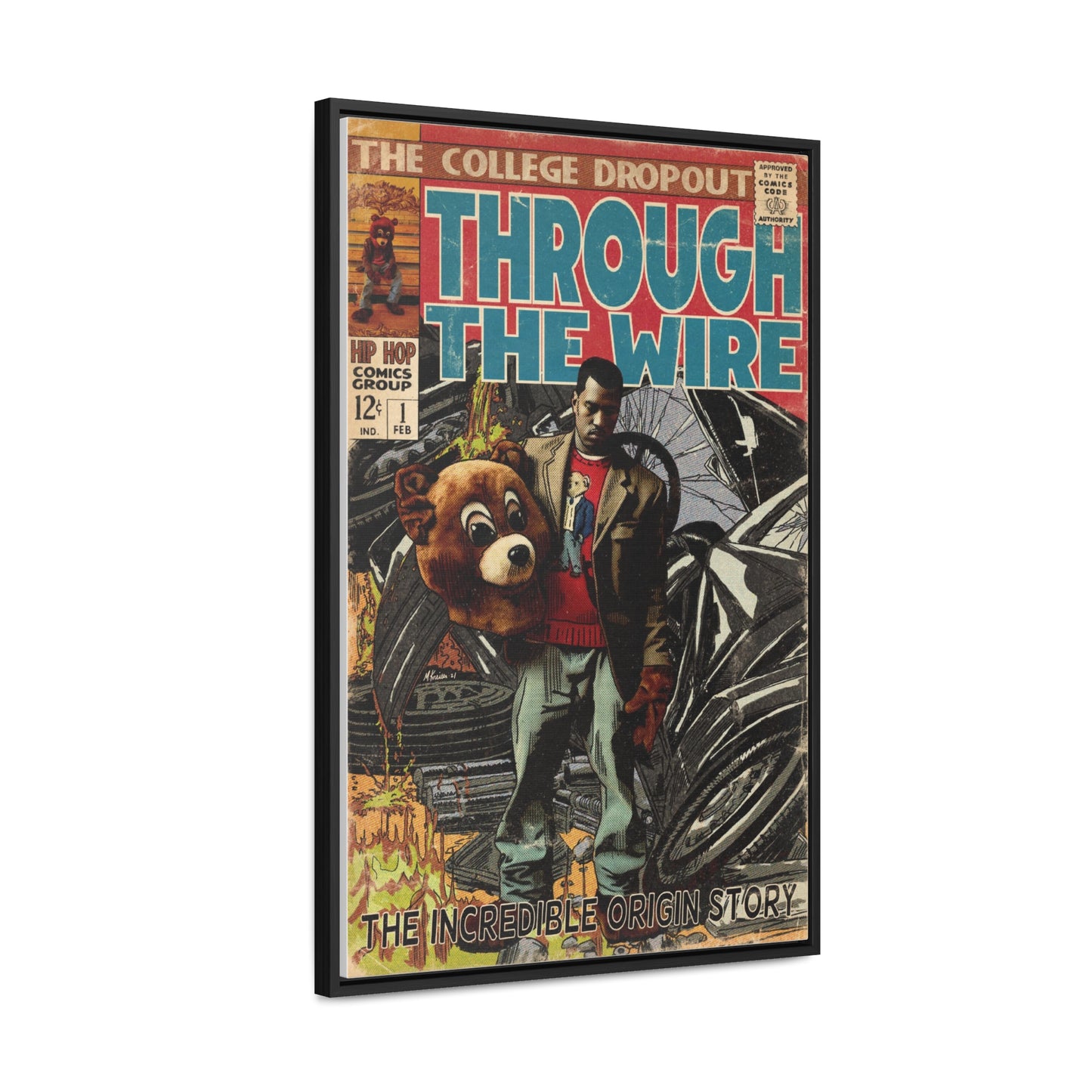 Kanye West - Through the Wire - Gallery Canvas Wraps, Vertical Frame