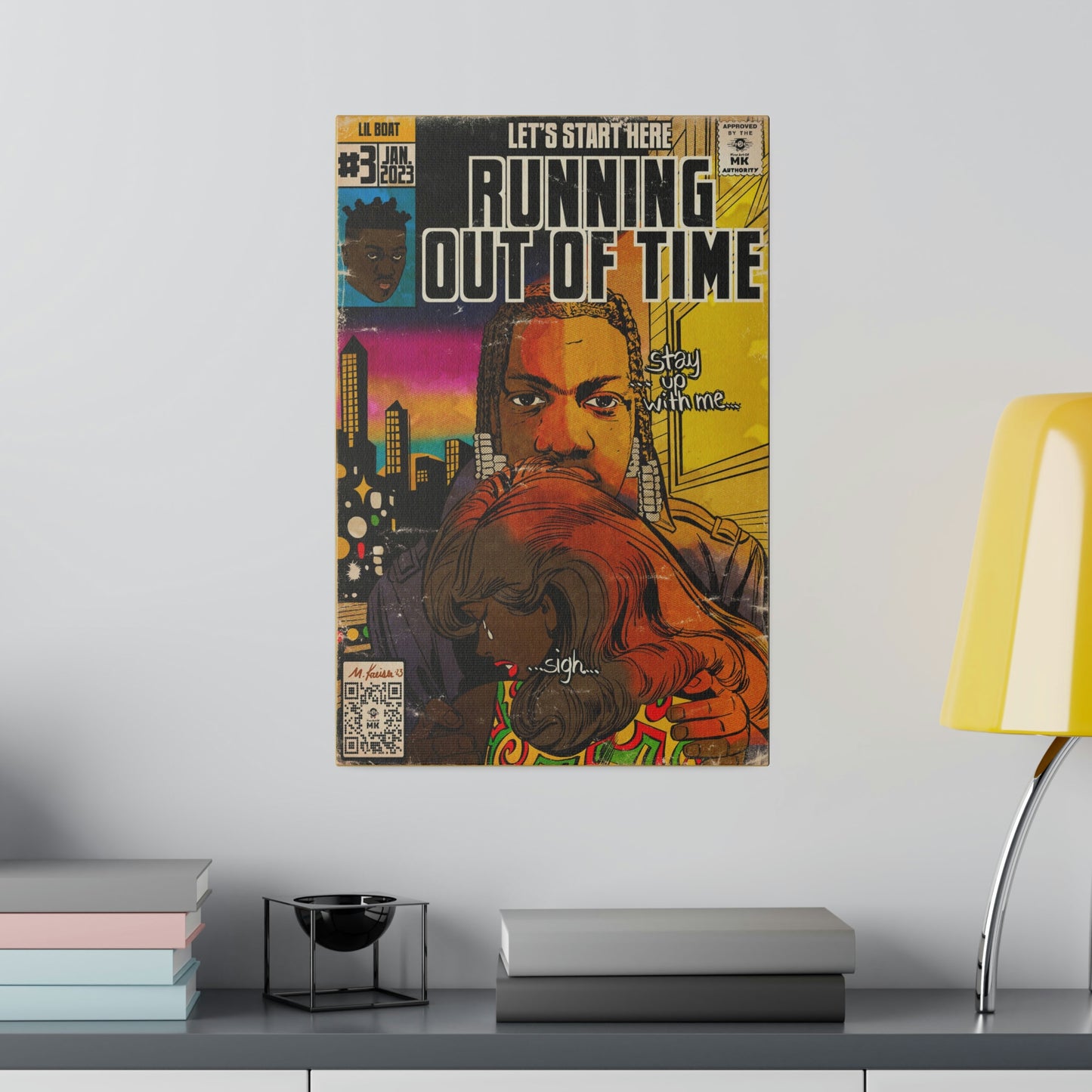 Lil Yachty - Running Out Of Time - Matte Canvas, Stretched, 0.75"