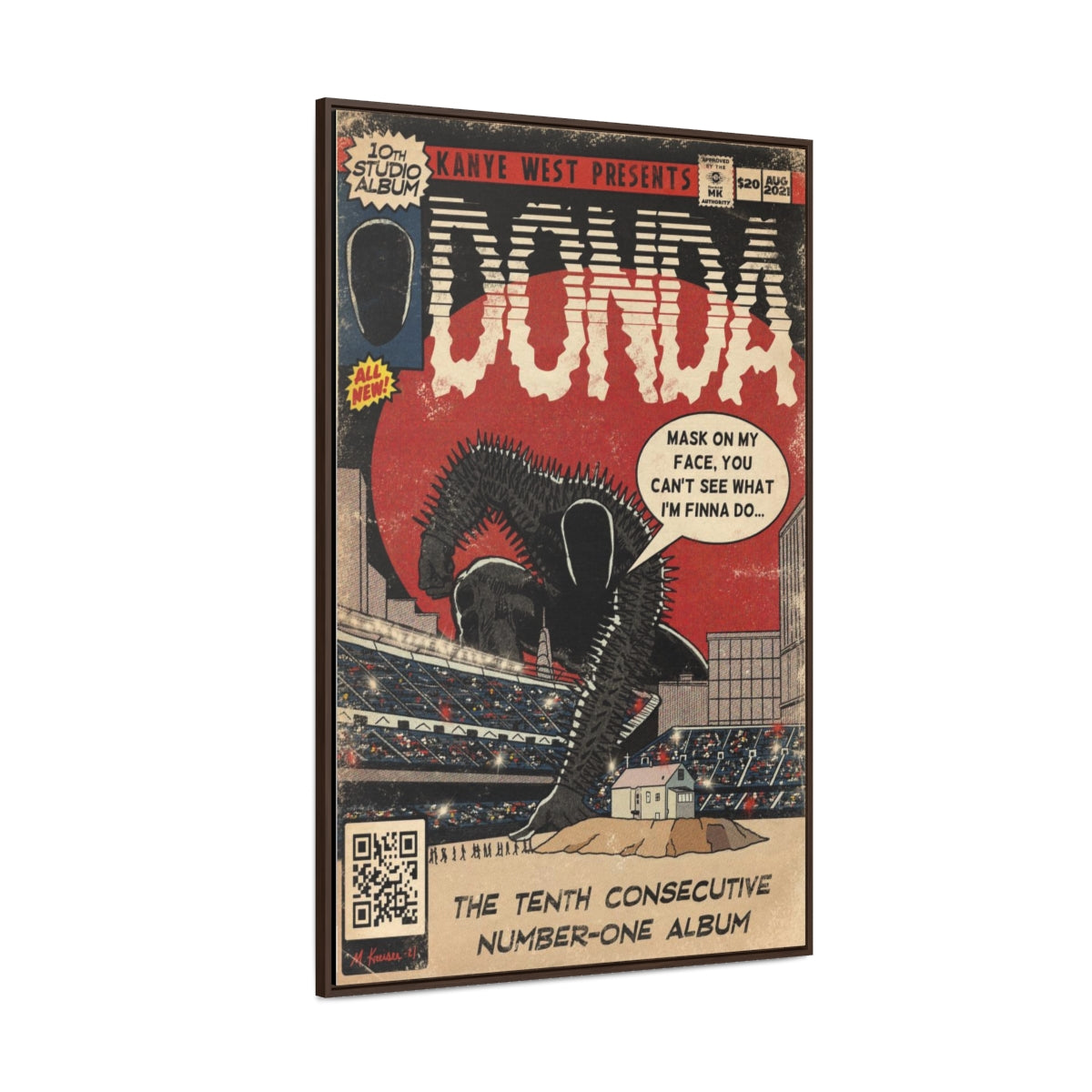 Kanye West - DONDA- Gallery Canvas Wraps, Vertical Frame