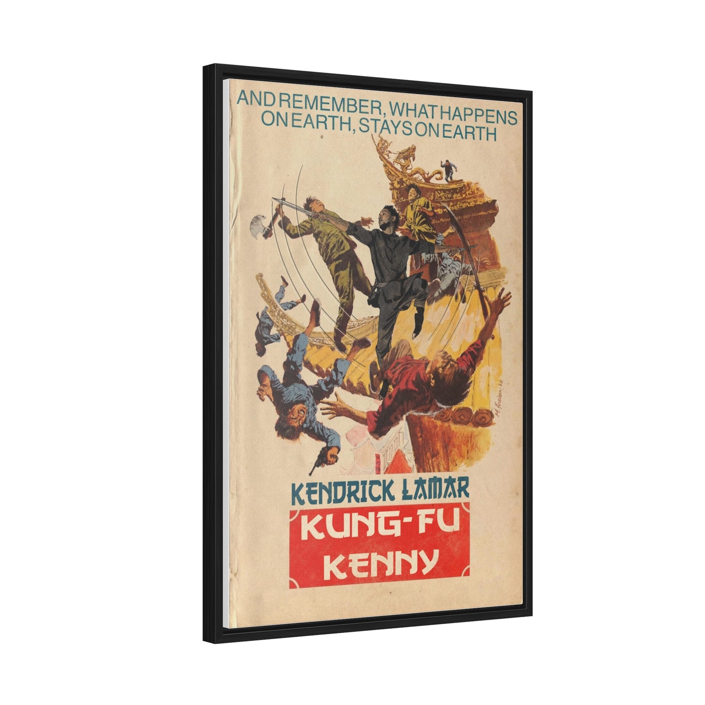 Kendrick Lamar - Kung Fu Kenny - Gallery Canvas Wraps, Vertical Frame