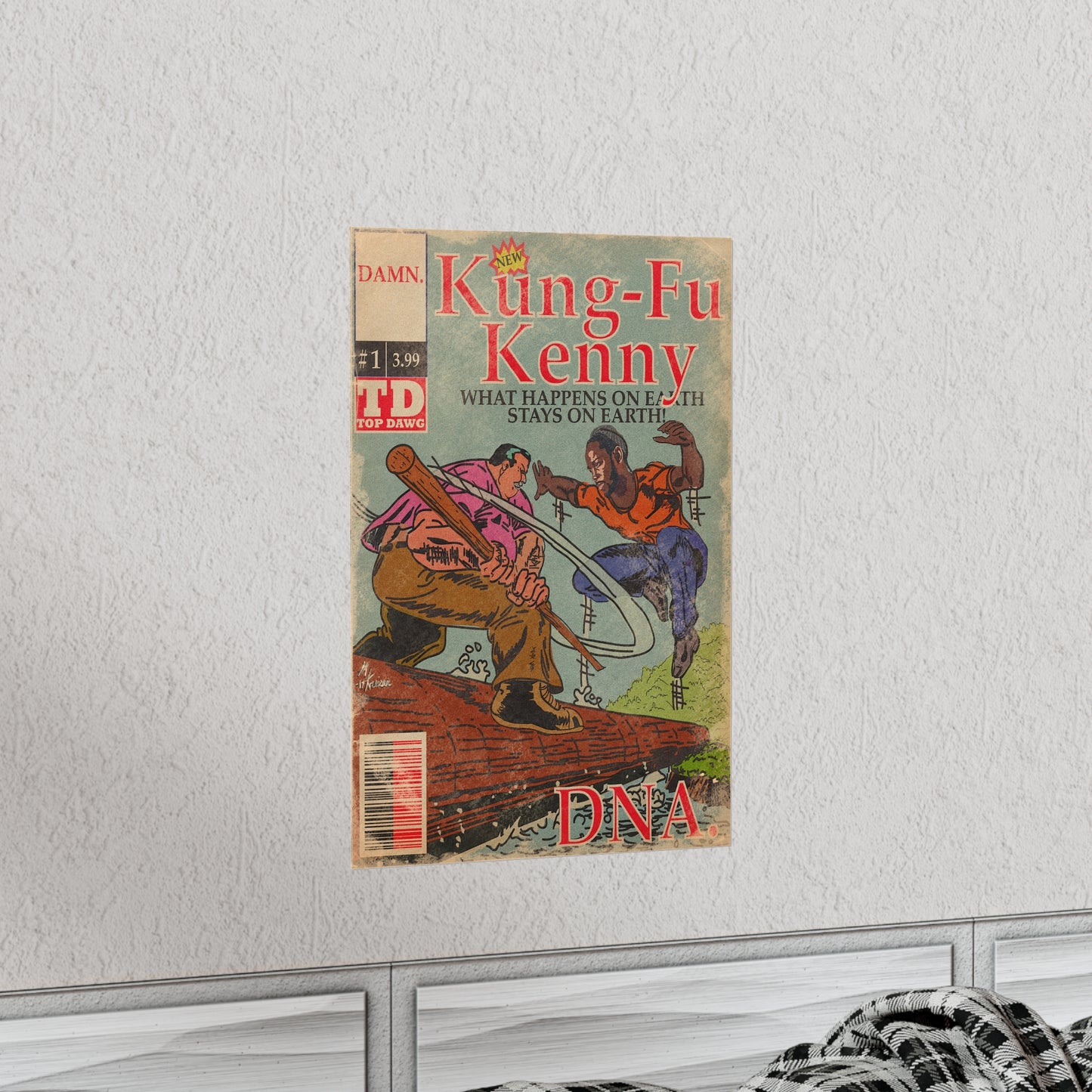 Kendrick Lamar - Kung Fu Kenny 1 -DNA - Vertical Matte Poster