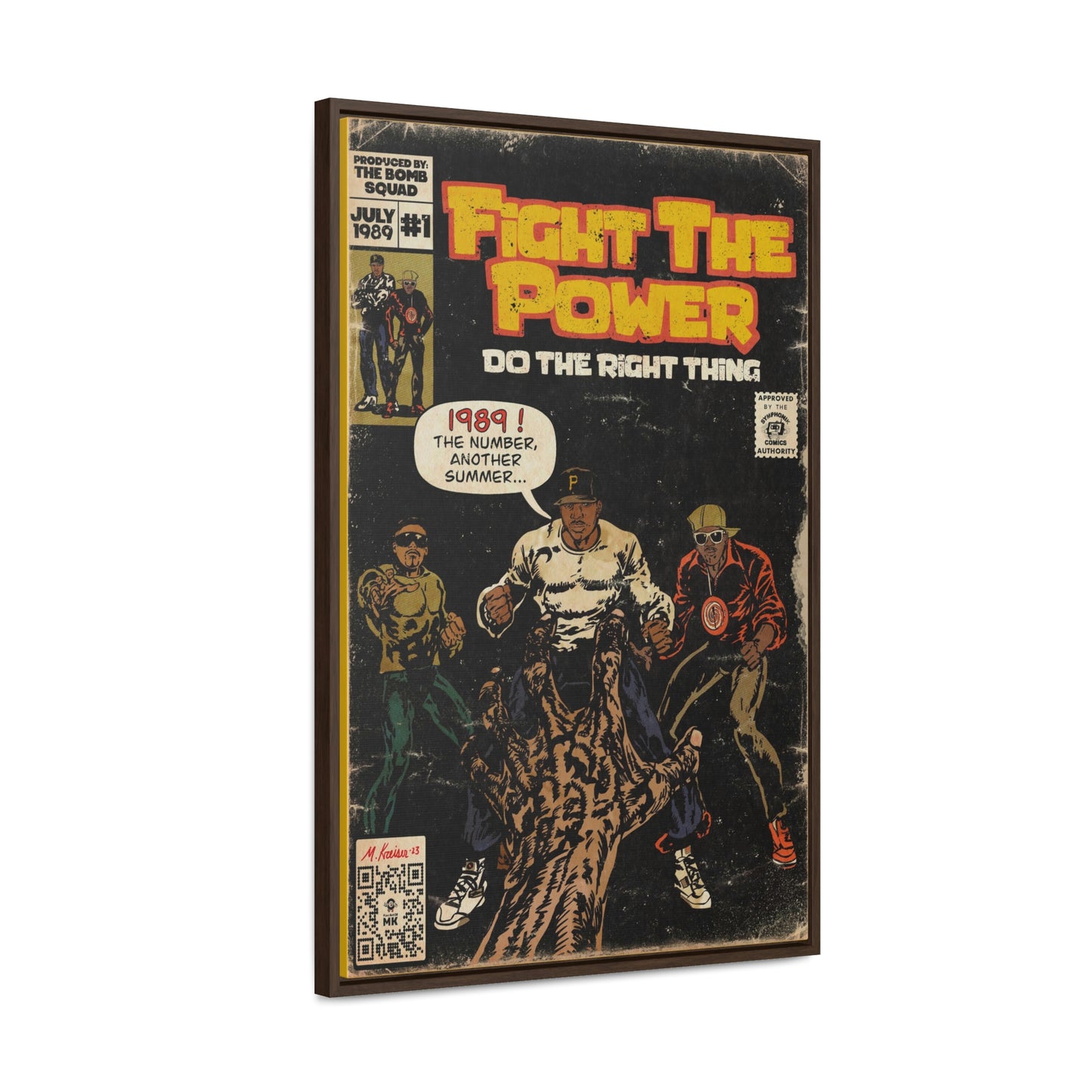 Public Enemy - Fight The Power - Gallery Canvas Wraps, Vertical Frame