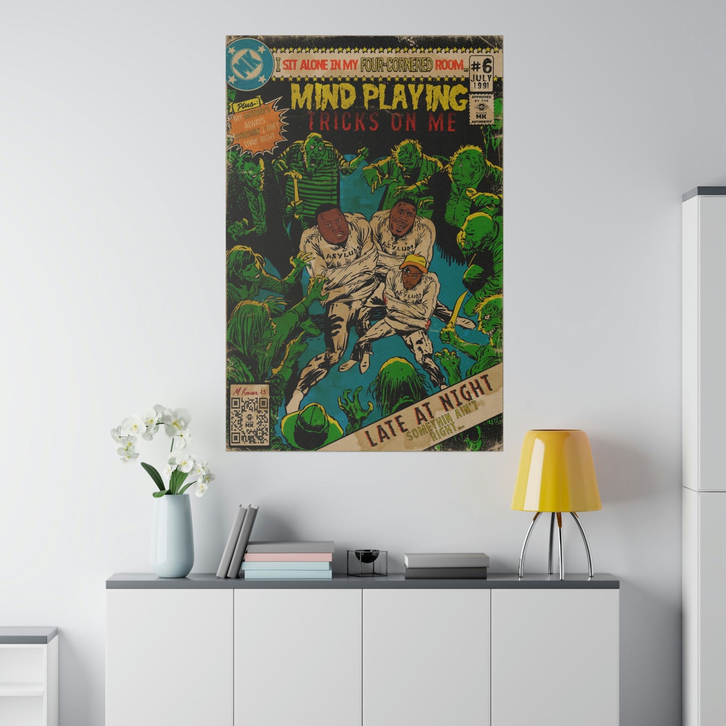 Gets Boys - Mind Playing Tricks - Matte Canvas, Stretched, 0.75"