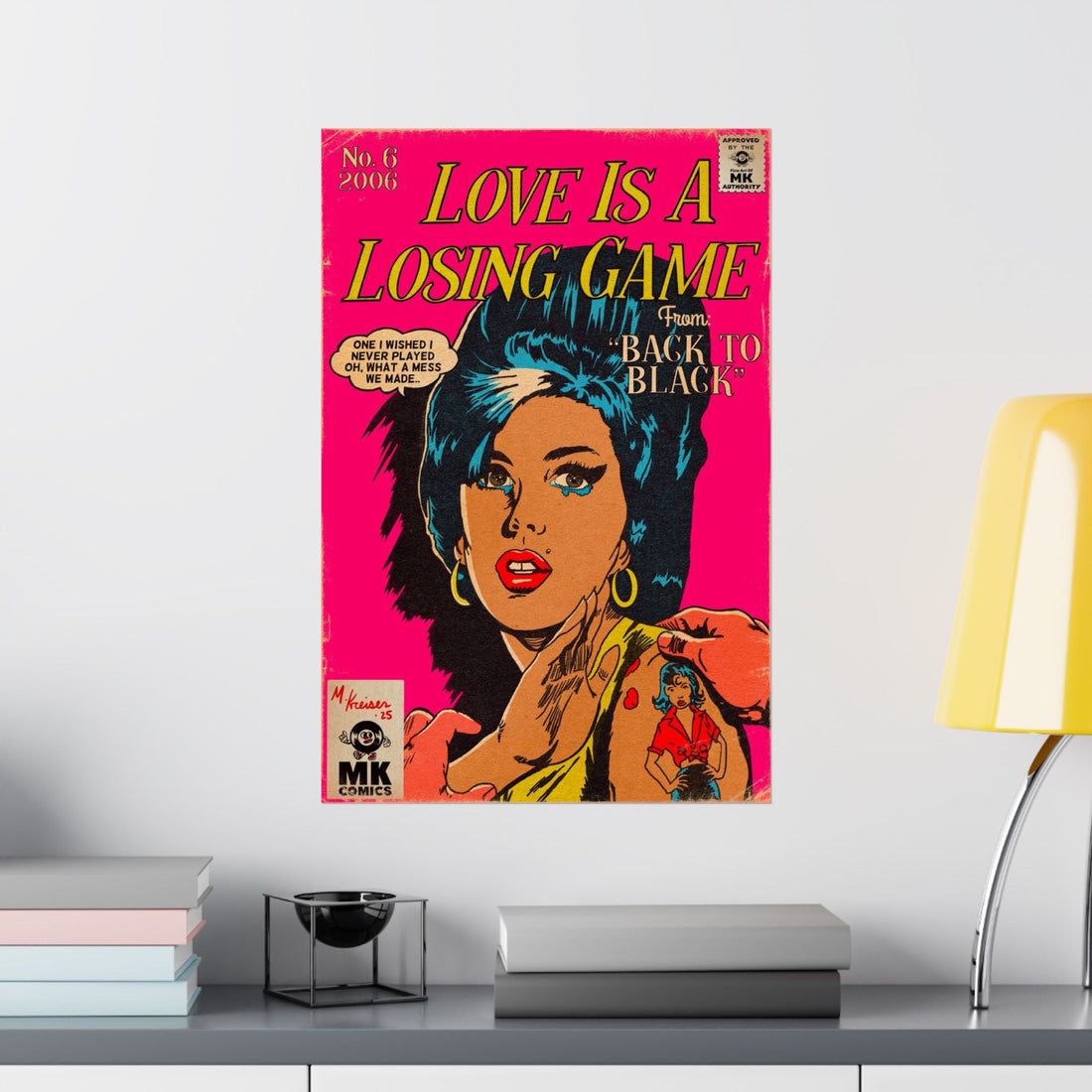 Amy Winehouse - Love is a Losing Game - MK Comics Parody Art