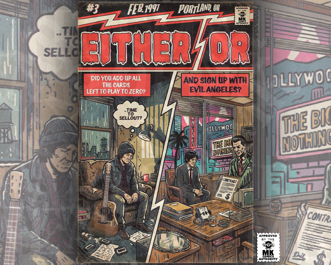 Elliott Smith - Either/Or - MK Comics Parody Art - Fine Art of MK