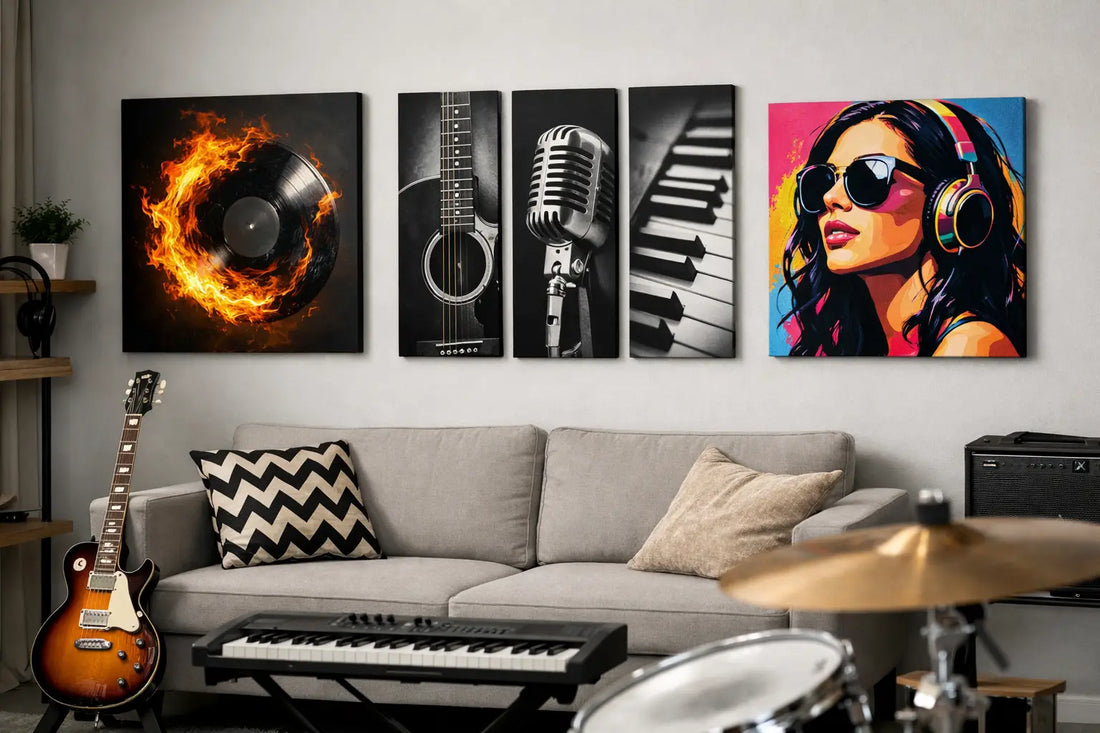 Music Room Wall Art Examples With Personality