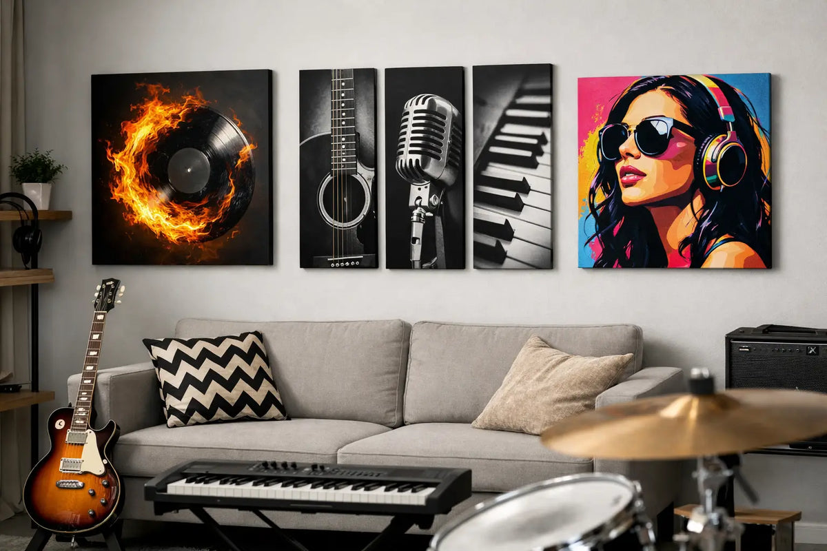 Music Room Wall Art Examples With Personality