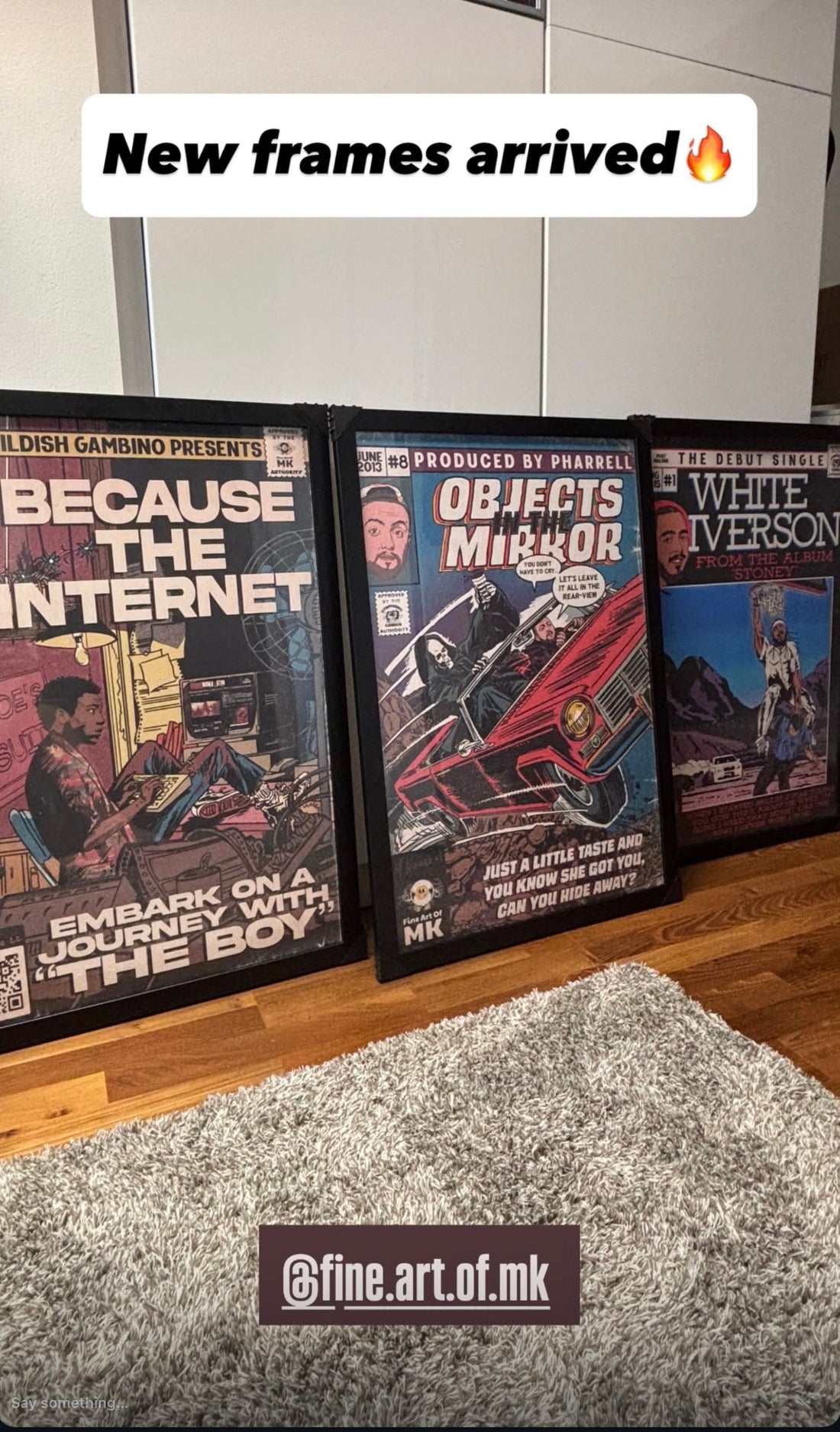 Fine Art of MK - MK Comics - Childish Gambino, Mac Miller, Post Malone Parody Art Prints