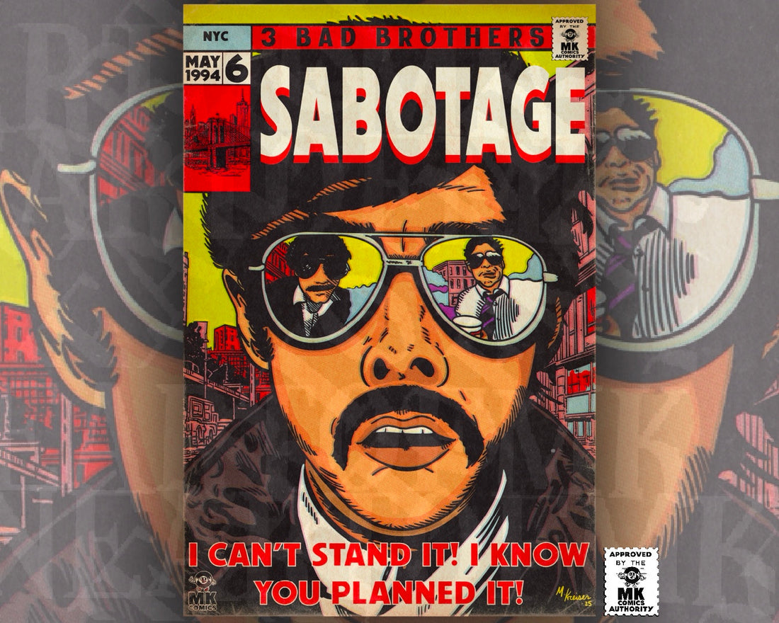 Beastie Boys - Sabotage - MK Comics Parody Art - Fine Art of MK