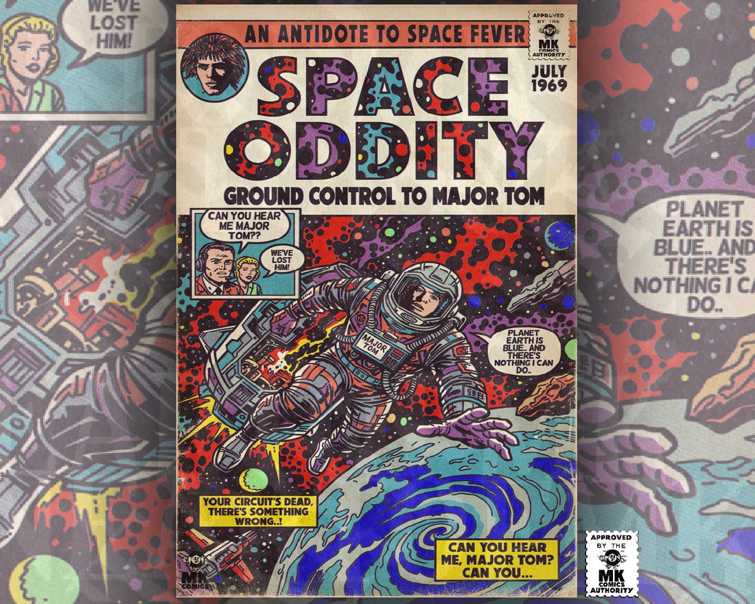 David Bowie - Space Oddity - MK Comics Parody Art