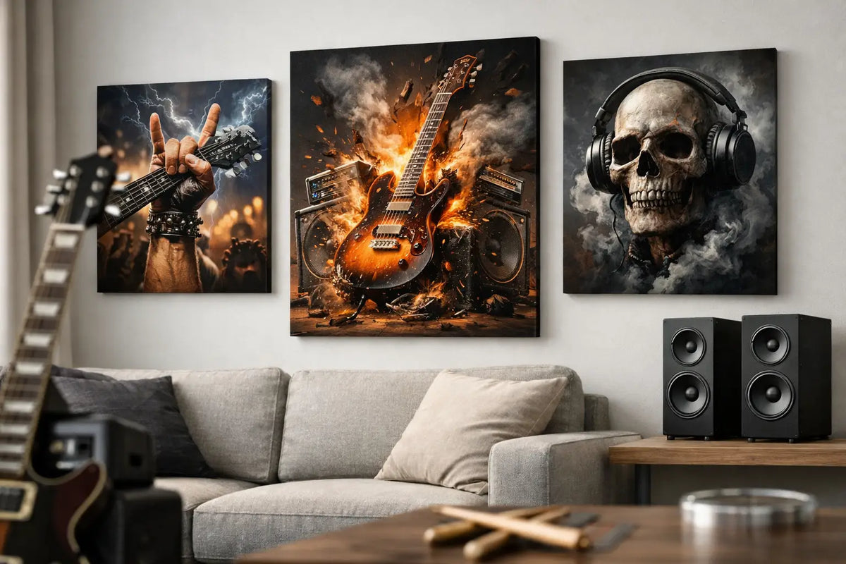 Best Rock Music Art for Walls With Real Volume