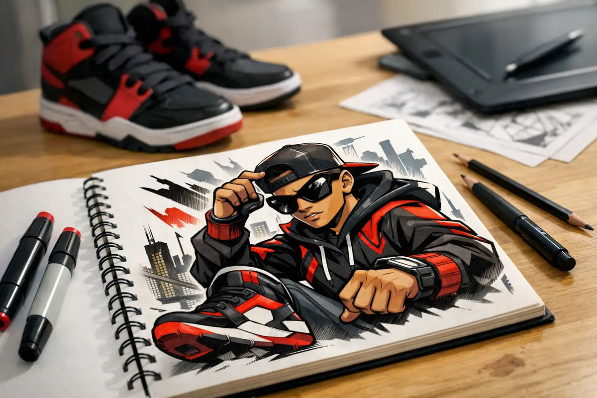 Streetwear Inspired Comic Art With Attitude