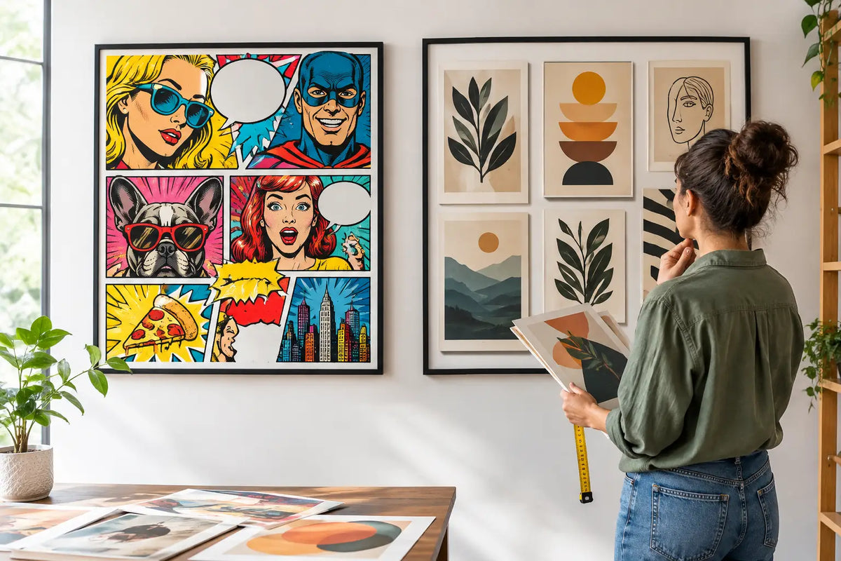 Comic Parody Art vs Posters for Your Wall