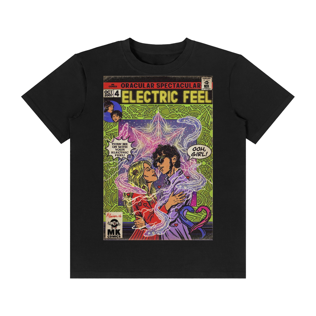 Electric Feel - SIZE UP 1 SIZE - Unisex Classic Crew Neck Cotton T-Shirt