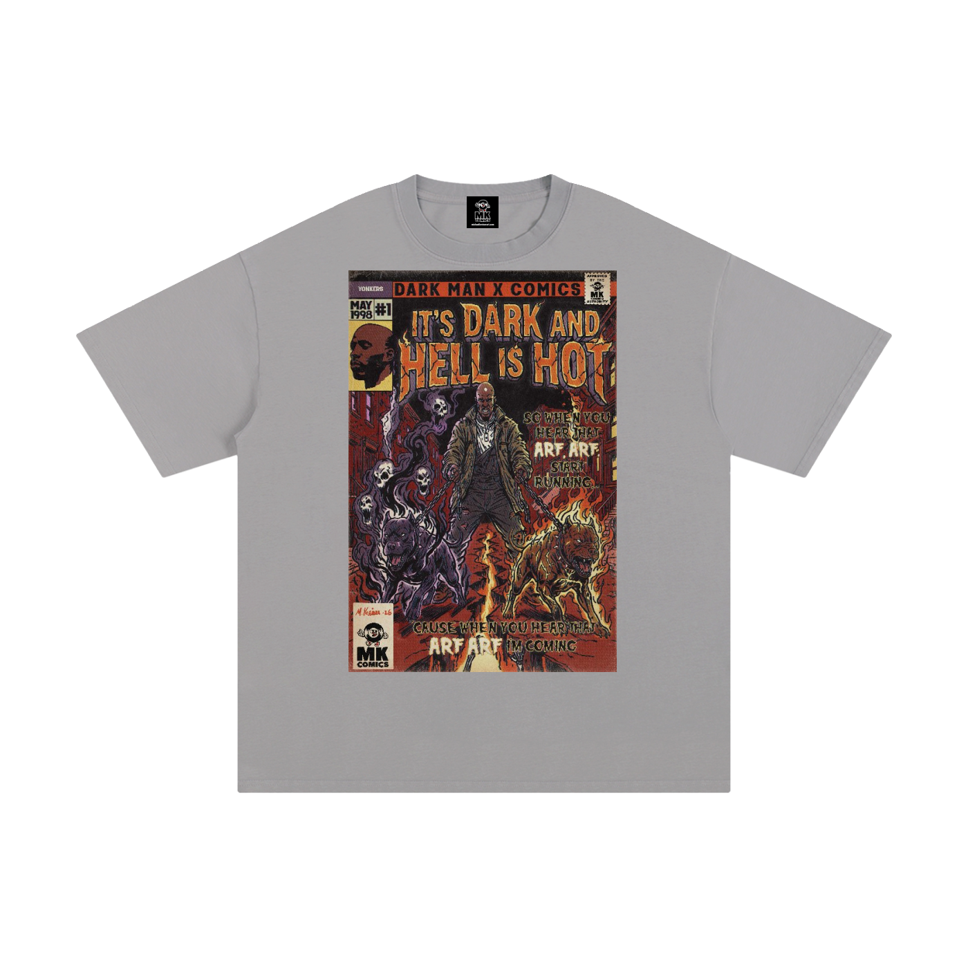 It's Dark & Hell is Hot - Unisex Pure Cotton T-Shirt