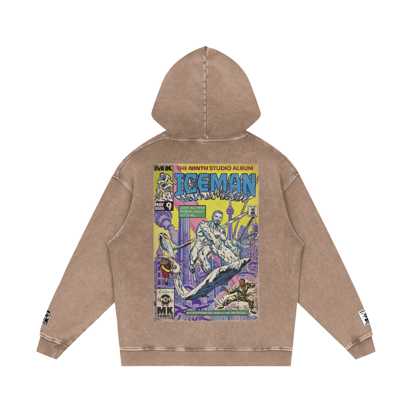 Iceman - Snow Washed Loose Cotton Hoodie