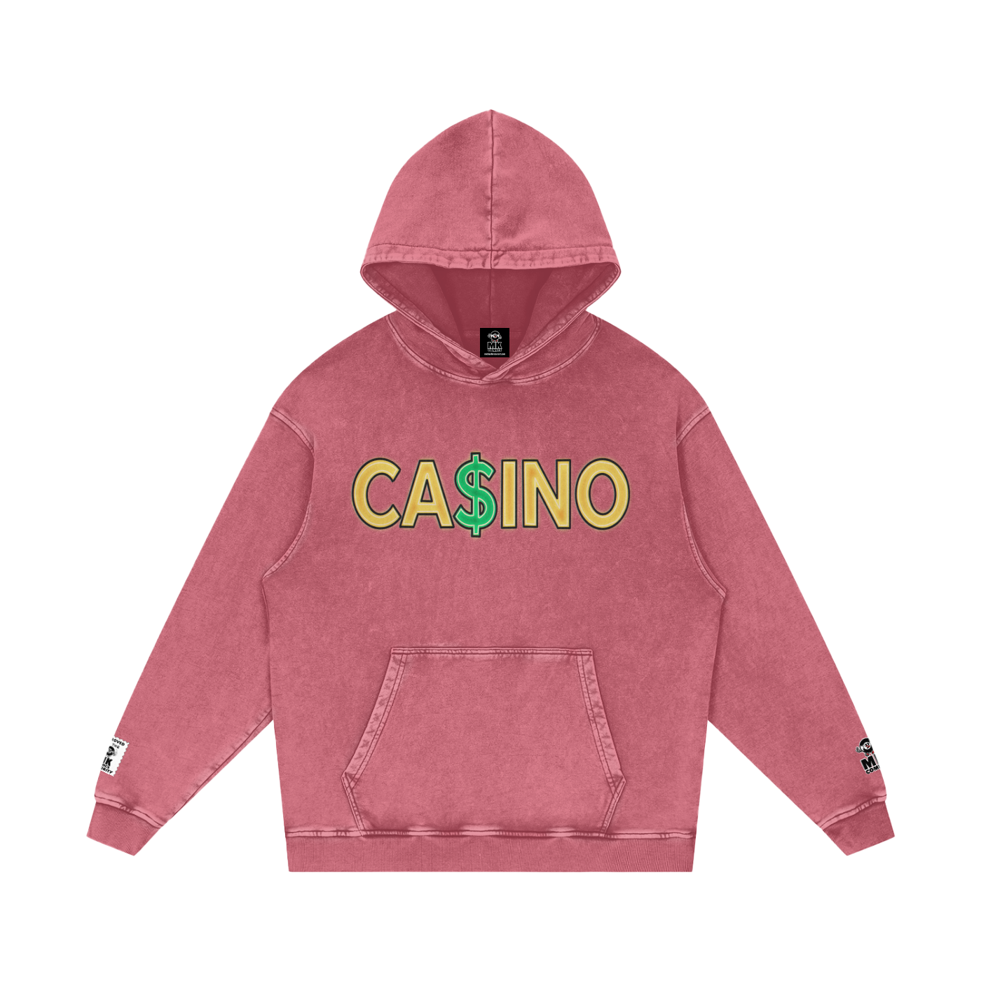 Casino - Snow Washed Loose Cotton Hoodie